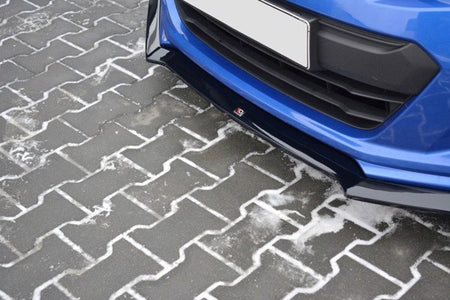 Maxton Front Splitter V.3 Subaru Brz Facelift - Gloss Black