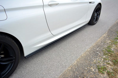 Maxton Side Skirts Diffusers For BMW 6 F13 M-Pack - Gloss Black