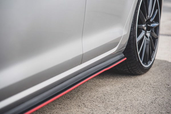 Maxton Racing Durability Side Skirts Diffusers VW Golf 7 Gti - Black