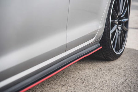 Maxton Racing Durability Side Skirts Diffusers VW Golf 7 Gti - Black