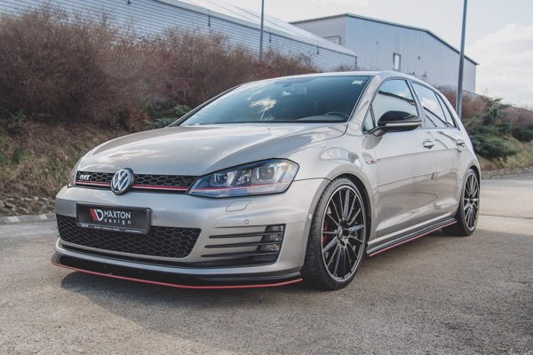 Maxton Racing Durability Side Skirts Diffusers VW Golf 7 Gti - Black