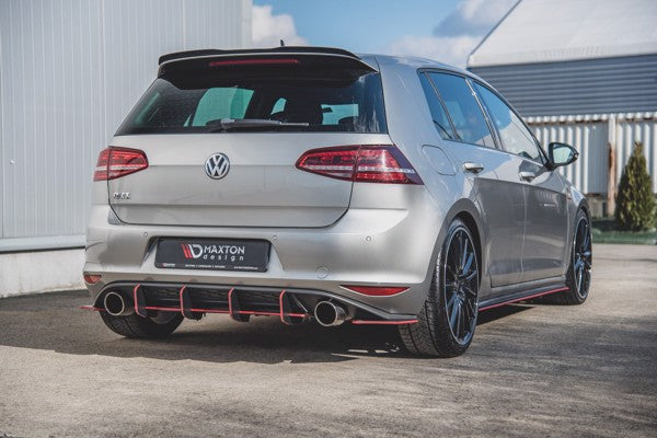 Maxton Racing Durability Side Skirts Diffusers VW Golf 7 Gti - Black