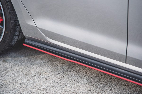 Maxton Racing Durability Side Skirts Diffusers VW Golf 7 Gti - Black