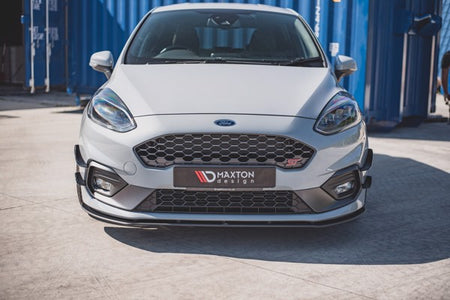 Maxton Racing Durability Front Splitter Ford Fiesta Mk8 St / St-Line - Black
