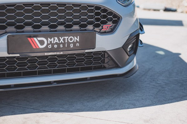 Maxton Racing Durability Front Splitter Ford Fiesta Mk8 St / St-Line - Black