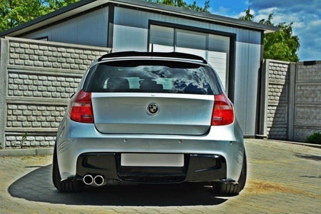 Maxton Rear Side Splitters BMW 1 E87 Standard/M-Performance - Gloss Black