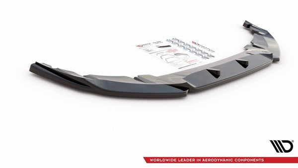 Maxton Front Splitter V.2 Mini Countryman Mk2 F60 Jcw - Gloss Black