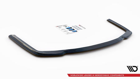 Maxton Central Rear Splitter For BMW 7 M-Pack G11 - Gloss Black