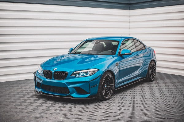 Maxton Front Splitter V.2 BMW M2 F87 - Gloss Black