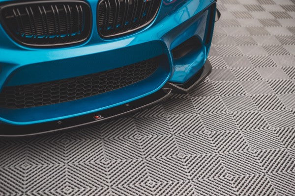 Maxton Front Splitter V.2 BMW M2 F87 - Gloss Black