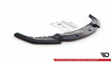 Maxton Front Splitter V.2 BMW M2 F87 - Gloss Black