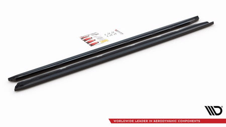 Maxton Side Skirts Diffusers Peugeot 508 Gt Mk1 Facelift - Gloss Black