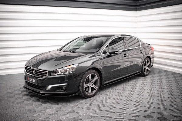 Maxton Side Skirts Diffusers Peugeot 508 Gt Mk1 Facelift - Gloss Black