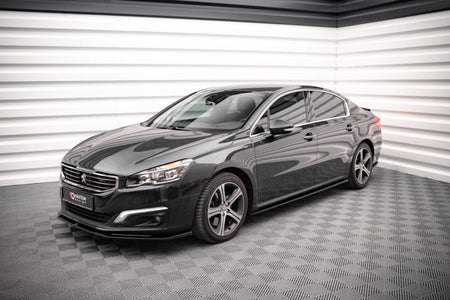 Maxton Side Skirts Diffusers Peugeot 508 Gt Mk1 Facelift - Gloss Black