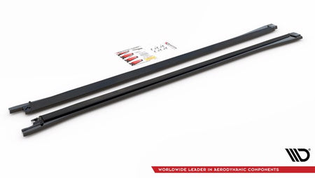 Maxton Side Skirts Diffusers Volkswagen Touareg R-Line Mk3 - Gloss Black