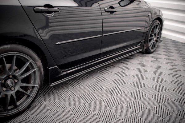 Maxton Street Pro Side Skirts Diffusers Mazda 3 Mps Mk1 - Black