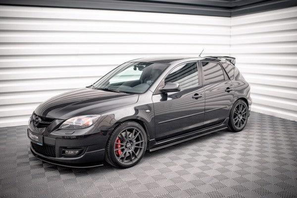 Maxton Street Pro Side Skirts Diffusers Mazda 3 Mps Mk1 - Black