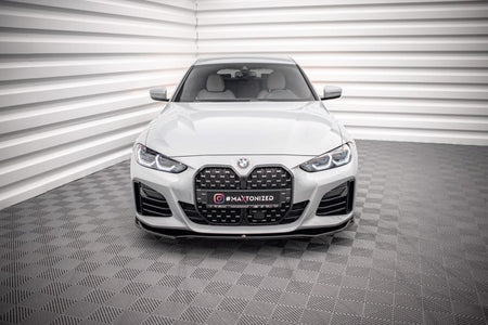Maxton Front Splitter V.1 BMW 4 Gran Coupe M-Pack G26 - Gloss Black