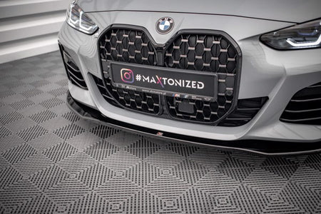 Maxton Front Splitter V.1 BMW 4 Gran Coupe M-Pack G26 - Gloss Black