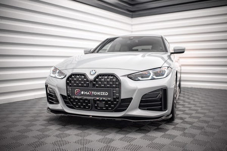 Maxton Front Splitter V.1 BMW 4 Gran Coupe M-Pack G26 - Gloss Black