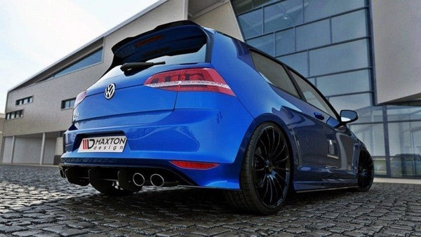 Maxton VW Golf 7 R Hatchback Rear Diffuser & Rear Side Splitters