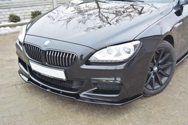 Maxton Front Splitter For BMW 6 Gran Coupé Mpack - Gloss Black