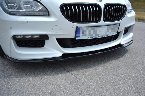 Maxton Front Splitter For BMW 6 Gran Coupé Mpack - Gloss Black