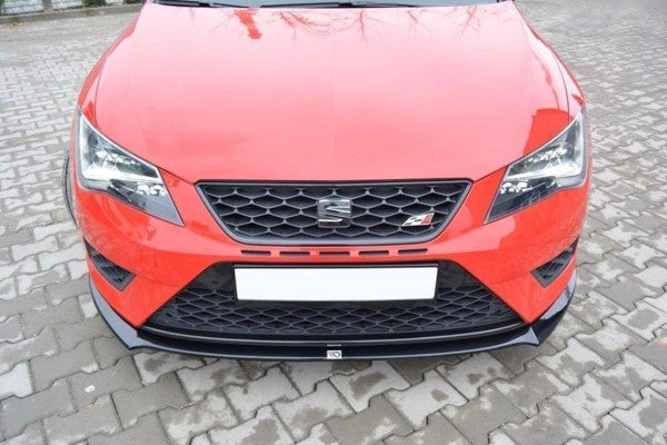 Maxton Front Splitter Seat Leon Iii Cupra / Fr - Gloss Black