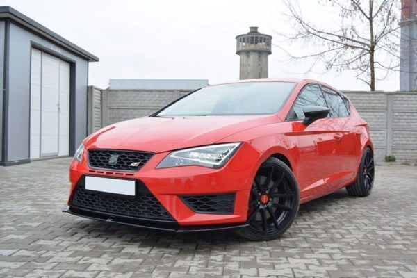 Maxton Front Splitter Seat Leon Iii Cupra / Fr - Gloss Black