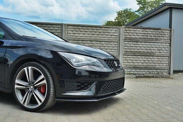 Maxton Front Splitter Seat Leon Iii Cupra / Fr - Gloss Black