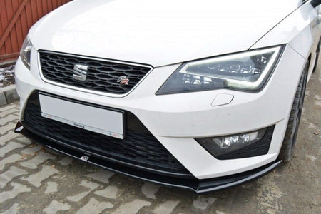 Maxton Front Splitter Seat Leon Iii Cupra / Fr - Gloss Black