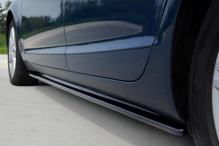 Maxton Side Skirts Diffusers Audi A6 C6 S-Line (Preface/Facelift) - Gloss Black