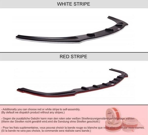 Maxton Side Skirts Diffusers Audi A6 C6 S-Line (Preface/Facelift) - Gloss Black