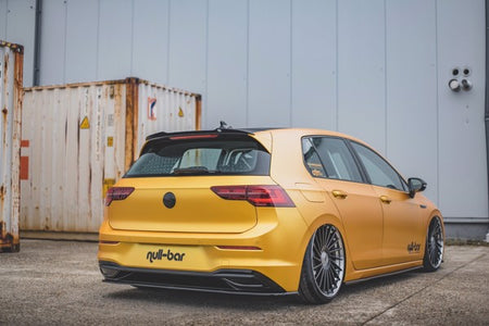 Maxton Central Rear Splitter VW Golf 8 - Gloss Black
