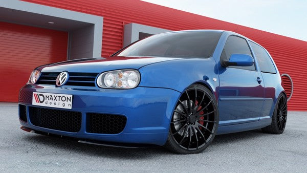 Maxton Front Splitter  (Cupra Look) VW Golf Iv R32 - Gloss Black