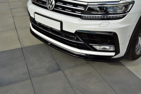 Maxton Front Splitter VW Tiguan Mk2 R-Line - Gloss Black