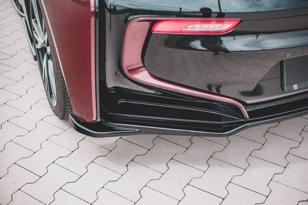 Maxton Central Rear Splitter BMW I8 - Gloss Black