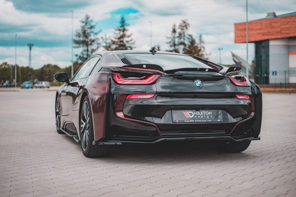 Maxton Central Rear Splitter BMW I8 - Gloss Black