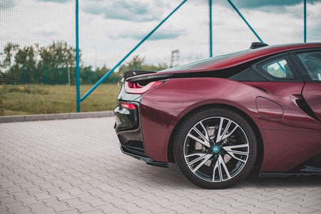 Maxton Central Rear Splitter BMW I8 - Gloss Black