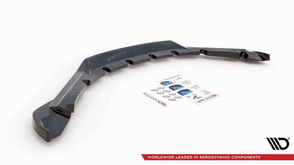 Maxton Central Rear Splitter BMW I8 - Gloss Black
