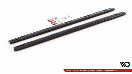 Maxton Side Skirts Diffusers Volkswagen Caddy Mk. 4 - Gloss Black
