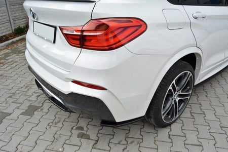 Maxton Rear Side Splitters For BMW X4 M-Pack - Gloss Black