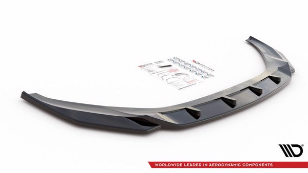 Maxton Front Splitter V.1 Audi A7 C8 - Gloss Black