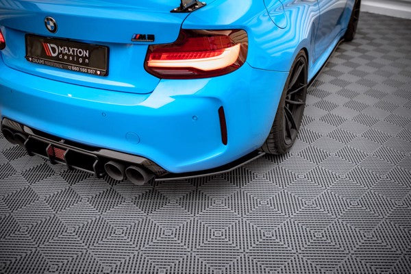 Maxton Street Pro Rear Side Splitters BMW M2 F87 - Black