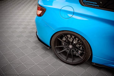 Maxton Street Pro Rear Side Splitters BMW M2 F87 - Black