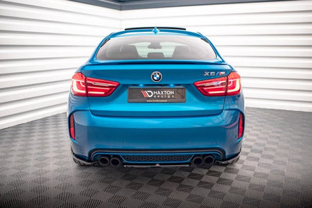 Maxton Central Rear Splitter For BMW X6 M F86 - Gloss Black