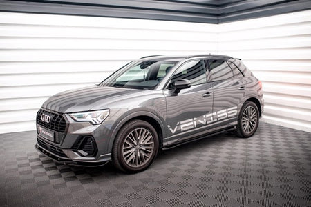 Maxton Side Skirts Diffusers Audi Q3 S-Line F3 - Gloss Black