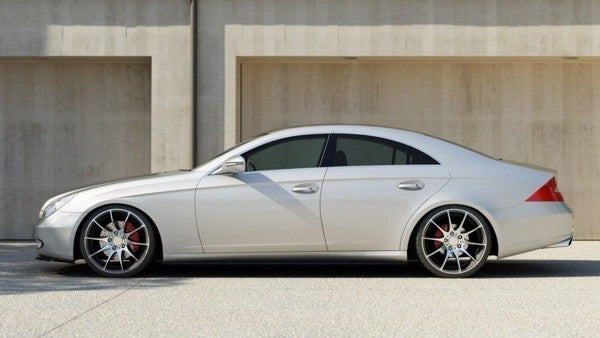 Maxton Side Skirts Diffusers Mercedes C219 - Gloss Black