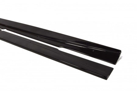 Maxton Side Skirts Diffusers Mercedes C219 - Gloss Black