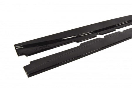 Maxton Side Skirts Diffusers Mercedes C219 - Gloss Black